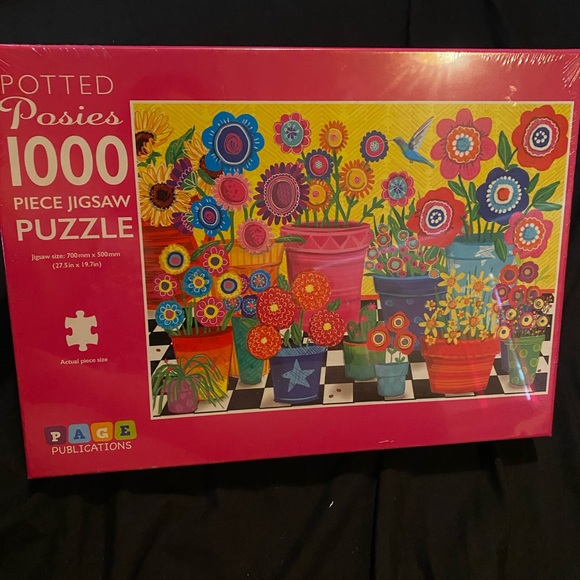 1000 piece puzzle, 🧩NWT/has never been opened, unique flower design.🧩 - Picture 4 of 10